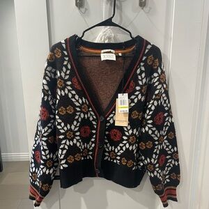 Scotch & Soda Cardigan with Geometric Pattern